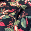 Polyester Rose Flower Woven 75D Chiffon Print Fabric